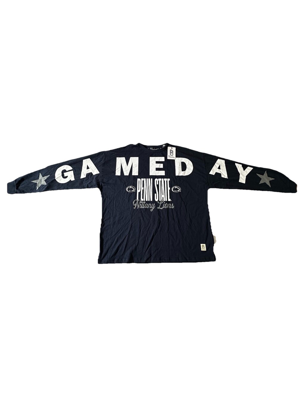 Penn State Nittany Lions OS Navy Gameday Long Sleeve Shirt Pressbox Yasmin